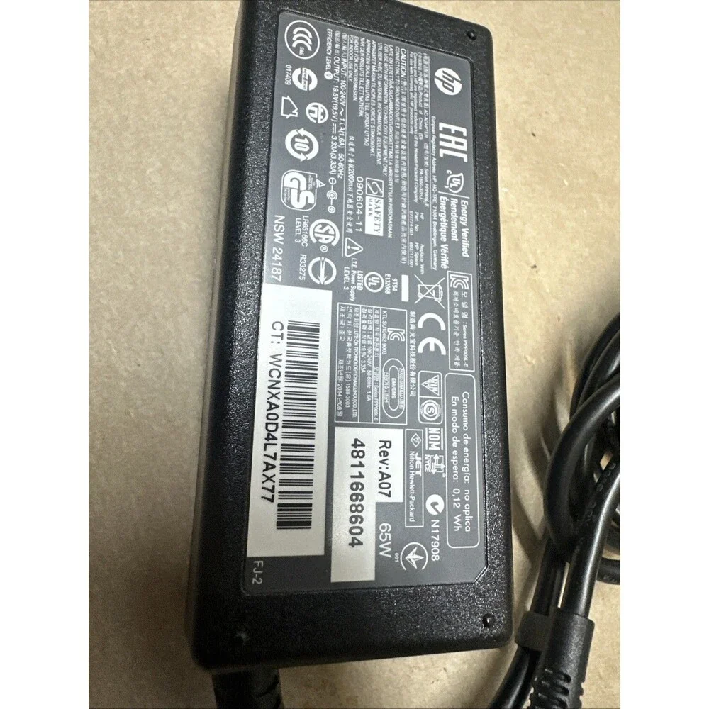 65w HP PPP009D 603284-001 722970-001 677774-002 756413-002 Power Supply Charger